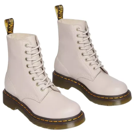 Dr. Martens Ladies Larger Sizes | Boots<Dr.Martens 8 Eye Boots - Pascal 1460 - Taupe