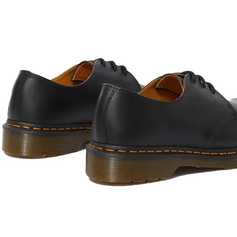 Dr. Martens Shoes | Ladies Larger Sizes<Dr.Martens 3 Eyelet Shoes - 1461 - Black Smooth Leather