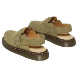 Dr. Martens Sandals | Ladies Larger Sizes<Dr.Martens Backstrap Mules - Jorge 11 - Olive Nubuck