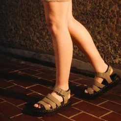 Dr. Martens Sandals<Dr.Martens Chunky Sandals - Blaire - Tan Nubuck