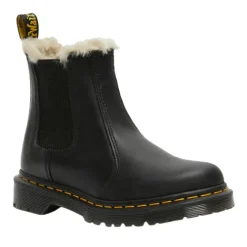 Dr. Martens Boots<Dr.Martens Ladies Faux Fur Chelsea Boot - 2976 Leonore - Black