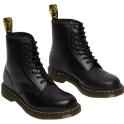 Dr. Martens Boots | Ladies Larger Sizes<Dr.Martens Leather 8 Eye Boots- 1460 - Black Smooth