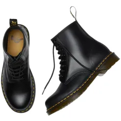 Dr. Martens Boots | Ladies Larger Sizes<Dr.Martens Leather 8 Eye Boots- 1460 - Black Smooth