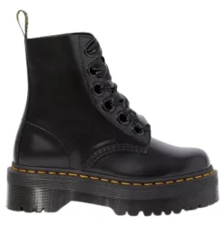Dr. Martens Boots<Dr.Martens Platform Boots - Molly - Black Hi Shine