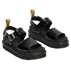 Dr. Martens Sandals<Dr.Martens Vegan Sandals - Voss - Black Hi Shine