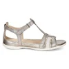Ecco Sandals<Ladies Flat Sandals - 240873 - Pewter