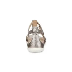 Ecco Sandals<Ladies Flat Sandals - 240873 - Pewter
