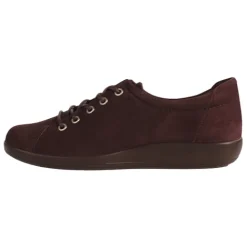Ecco Shoes<Ladies Laced Shoes - 206503 - Purple Suede