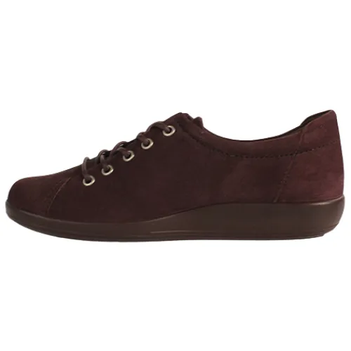 Ecco Shoes<Ladies Laced Shoes - 206503 - Purple Suede