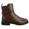 Ecco Boots<Ladies Leather Ankle Boots - 222013 - Brown