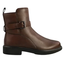 Ecco Boots<Ladies Leather Ankle Boots - 222013 - Brown