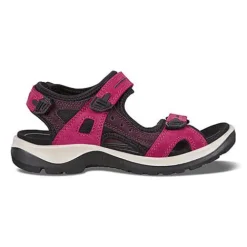 Ecco Sandals<Ladies Offroad Sandals - 69563 - Burgundy Pink