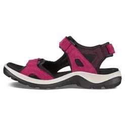 Ecco Sandals<Ladies Offroad Sandals - 69563 - Burgundy Pink