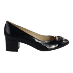Emis Heels<Block Heeled Pumps - 8155 - Navy Patent