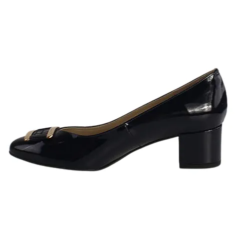 Emis Heels<Block Heeled Pumps - 8155 - Navy Patent
