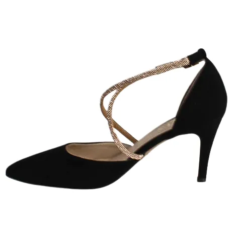 Emis Heels<Dressy Heeled Pumps - 8126 - Black Suede