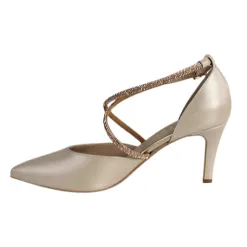 Emis Heels<Dressy Heeled Pumps - 8126 - Cream Leather