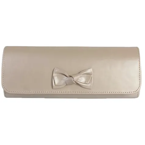 Emis Bags<Ladies Leather Clutch Bag - T20 7705 - Cream