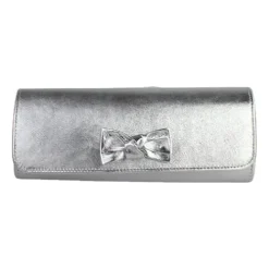 Emis Bags<Ladies Leather Clutch Bag - T20 7705 - Silver