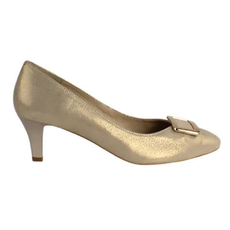 Emis Heels<Ladies Low Heeled Pumps - 8187 - Gold