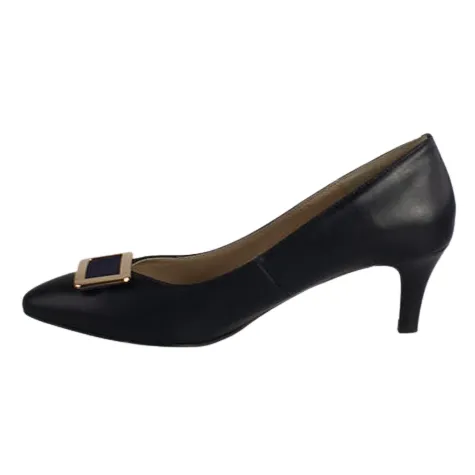 Emis Heels<Ladies Low Heeled Pumps - 8187 - Navy