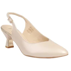 Emis Heels<Ladies Slingback Heels - 7553 - Beige