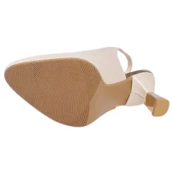 Emis Heels<Ladies Slingback Heels - 7553 - Beige