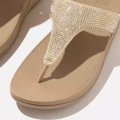 Fit Flop Sandals<Ladies Crystal Toe Post Sandals - Lulu - Beige