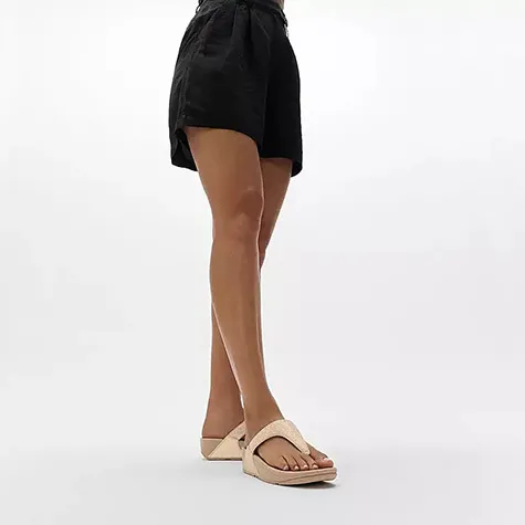 Fit Flop Sandals<Ladies Crystal Toe Post Sandals - Lulu - Beige