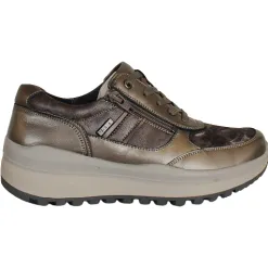 G Comfort Ladies Wide Fitting | Trainers<Wide Fit Shoes - R-9281 - Silver