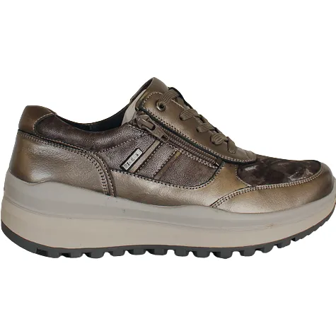 G Comfort Ladies Wide Fitting | Trainers<Wide Fit Shoes - R-9281 - Silver