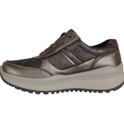 G Comfort Ladies Wide Fitting | Trainers<Wide Fit Shoes - R-9281 - Silver
