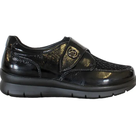 G Comfort Ladies Wide Fitting | Shoes<Ladies Extra Wide Fit Shoes - P-8261 - Black