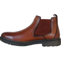 G Comfort Mens Wide Fitting | Boots<Men's Chelsea Boots - 98918 - Cognac