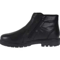G Comfort Mens Wide Fitting | Boots<Mens Slip On Zip Boots - 959-8 - Black