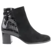 Gabor Boots<Block Heeled Ankle Boots - 55.692.90 - Black Croc