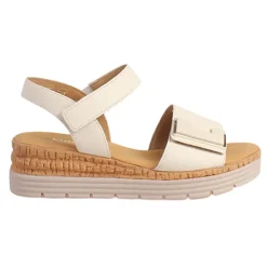 Gabor Sandals<Ladies Wedge Sandals - 42.700.52 - Cream