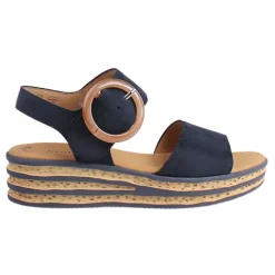 Gabor Sandals<Ladies Wedge Sandals - 64.550.16 - Navy