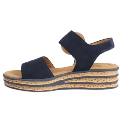 Gabor Sandals<Ladies Wedge Sandals - 64.550.16 - Navy