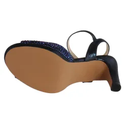 Glamour Heels<Peep Toe Platform Heels - Riga - Navy
