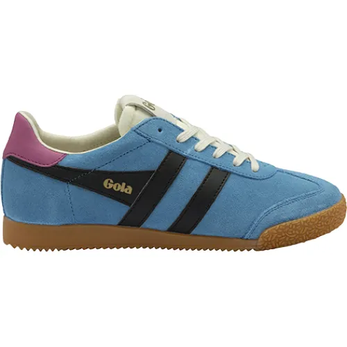 Gola Trainers<Ladies Trainers - Elan - Blue /Black /Fuchsia