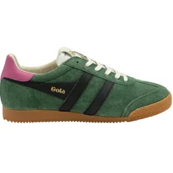 Gola Trainers<Ladies Trainers - Elan - Green /Black /Fuchsia