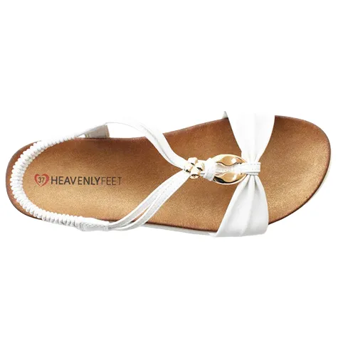 Heavenly Feet Sandals<Backstrap Sandals - Campari 2 - White
