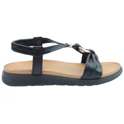 Heavenly Feet Sandals<Ladies Backstrap Sandals - Campari 2 - Black