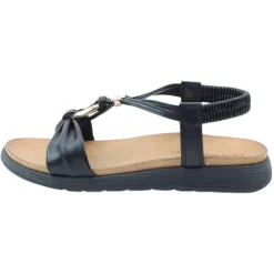 Heavenly Feet Sandals<Ladies Backstrap Sandals - Campari 2 - Black