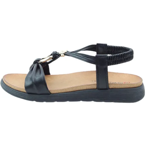 Heavenly Feet Sandals<Ladies Backstrap Sandals - Campari 2 - Black