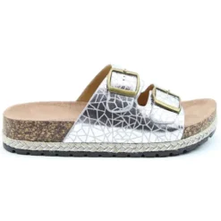 Heavenly Feet Sandals<Ladies Sliders - Alexis - Silver