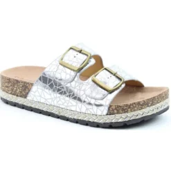 Heavenly Feet Sandals<Ladies Sliders - Alexis - Silver