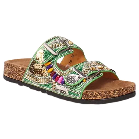 Heavenly Feet Sandals<Ladies Sliders - Jess - Green