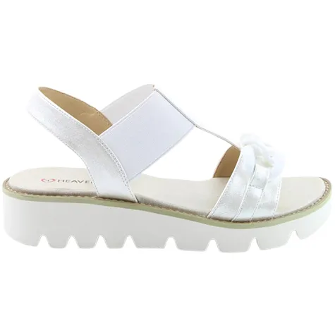 Heavenly Feet Sandals<Ladies Wedge Sandals - Lulu - White